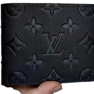 Louis Vuitton Black Monogram Eclipse BiFold Men's Wallet